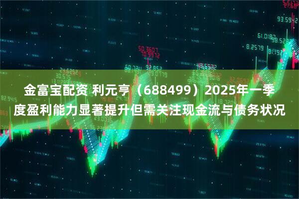金富宝配资 利元亨（688499）2025年一季度盈利能力显著提升但需关注现金流与债务状况