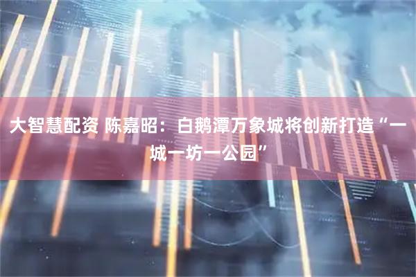 大智慧配资 陈嘉昭：白鹅潭万象城将创新打造“一城一坊一公园”
